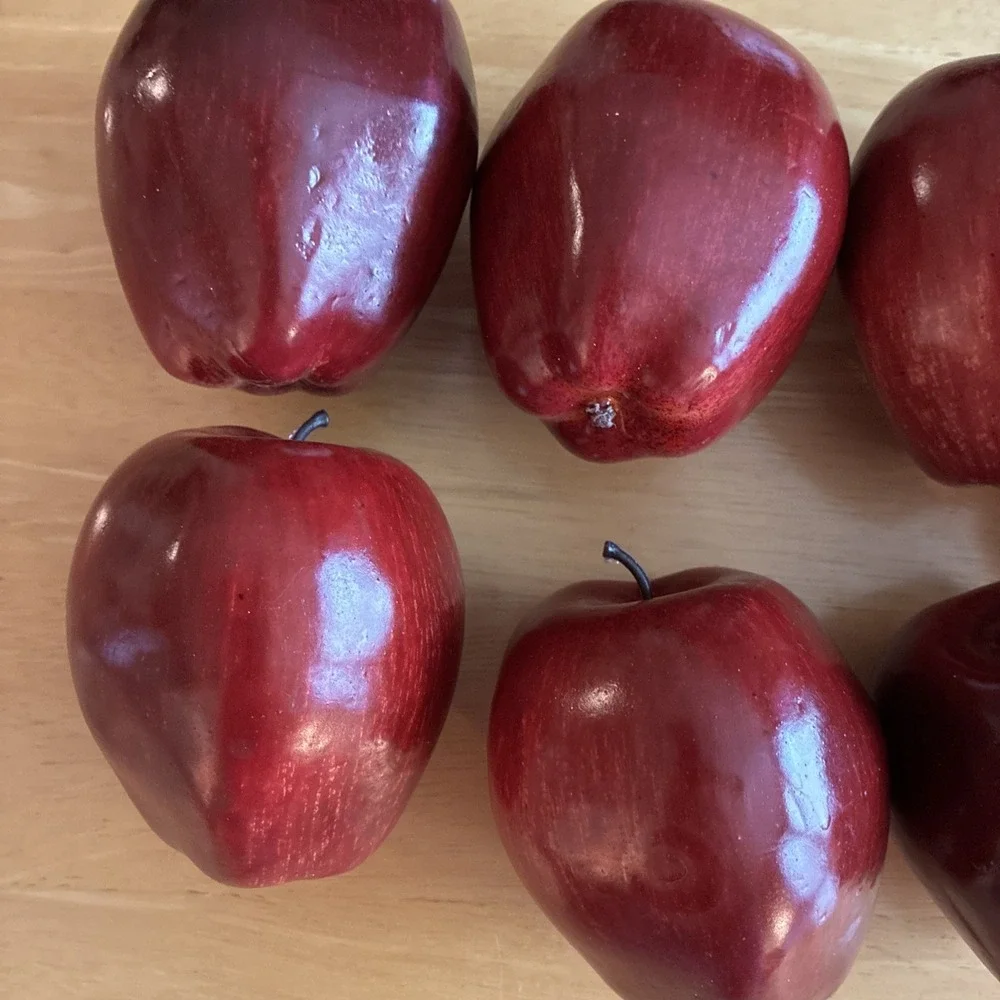 Realistic Faux  Apples Autumn Decor Lot Lightweight